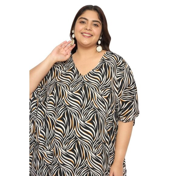Gypsie Blu Plus Size Women Kaftan Dress Polyester Maxi Dresses Kimono Sleeve - Picture 7 of 10